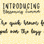 Blossoming Summer Font Poster 3