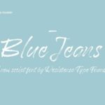 Blue Jeans Font Poster 1
