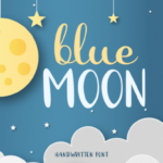 Blue Moon Font Poster 1