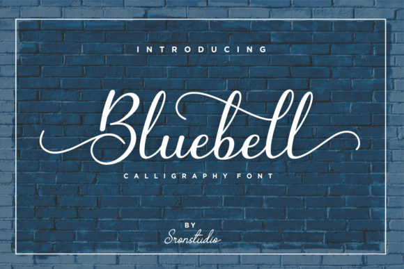 Bluebell Font Poster 1