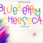 Blueberry Cheesecake Font Poster 1