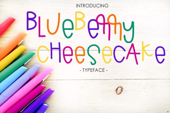 Blueberry Cheesecake Font
