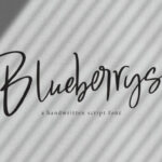 Blueberrys Font Poster 1