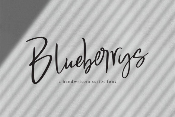Blueberrys Font Poster 1