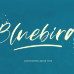 Bluebird Font Poster 1
