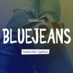 BlueJeans Font Poster 1