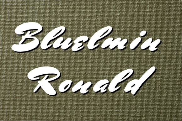 Bluelmin Ronald Font