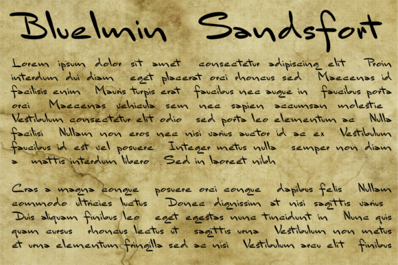 Bluelmin Sandsfort Font Poster 1