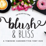 Blush & Bliss Font Poster 1