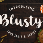 Blusty Duo Font Poster 1