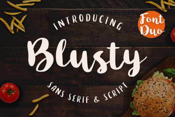 Blusty Duo Font Poster 1