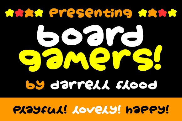 Boardgamers Font Poster 1