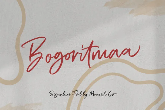 Bogoritmaa Font Bogoritmaa Font Poster 1