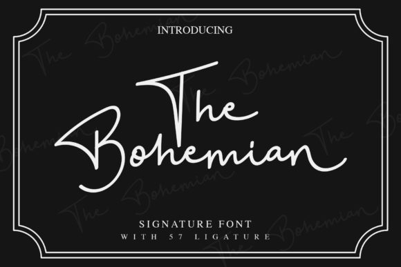 Bohemian Font Poster 1