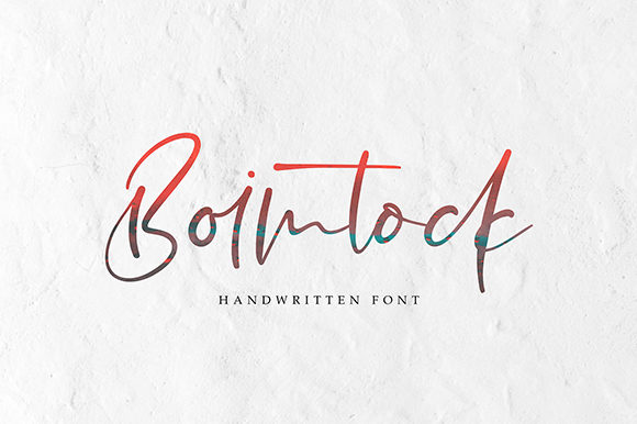 Boimtock Font Poster 1