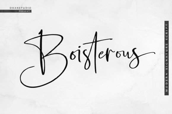 Boisterous Script Font