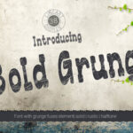 Bold Grunge Font Poster 1