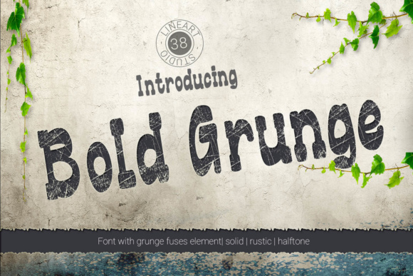 Bold Grunge Font Poster 1