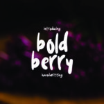 Boldberry Font Poster 1