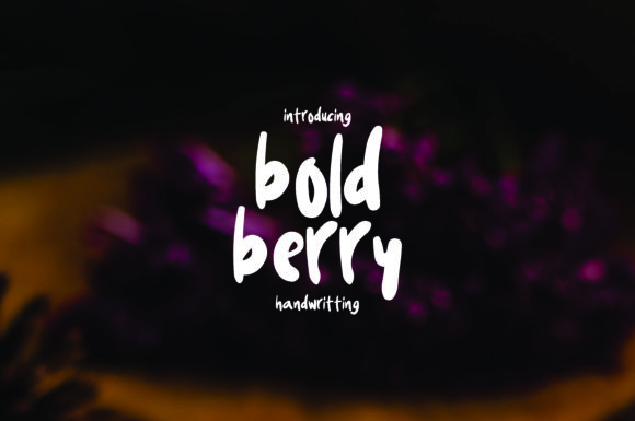 Boldberry Font Poster 1