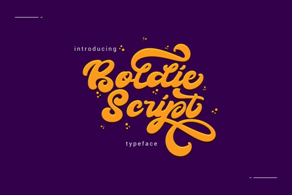 Boldie Script Font