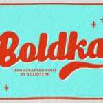 Boldka Script Font Poster 1