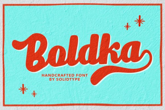 Boldka Script Font Poster 1