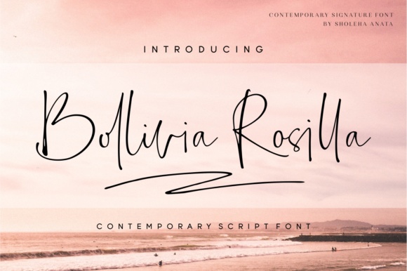 Bollivia Rosilla Font Poster 1