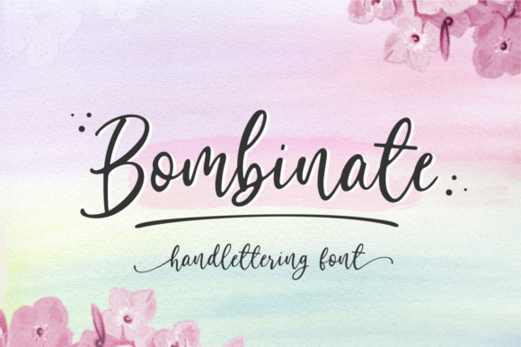 Bombinate Font Poster 1