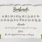Bombinate Font Poster 11