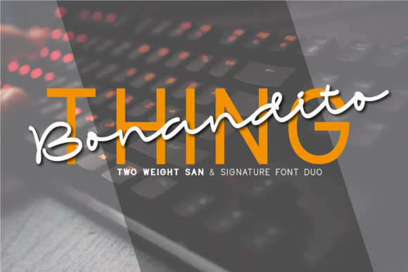 Bonandito Thing Duo Font Poster 1