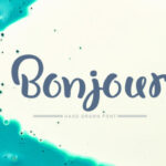 Bonjour Font Poster 1