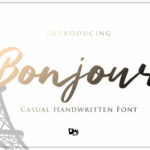 Bonjour Font Poster 1