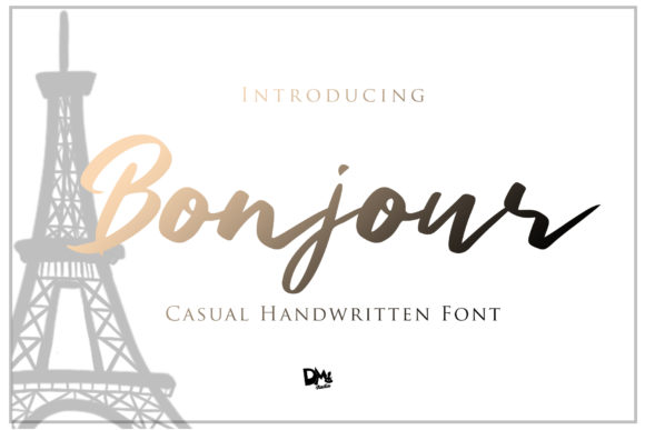 Bonjour Font Poster 1