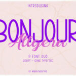 Bonjour Allgera Duo Font Poster 1