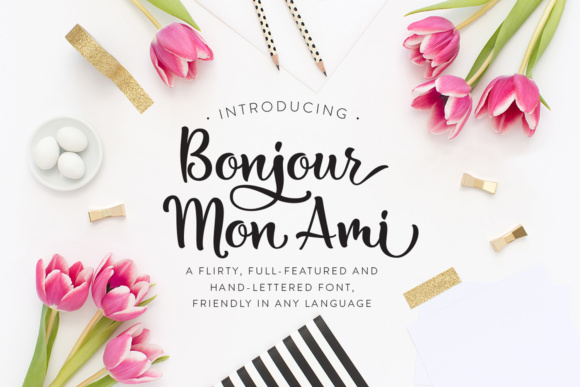 Bonjour Mon Ami Font