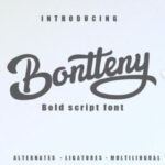 Bontteny Font Poster 1