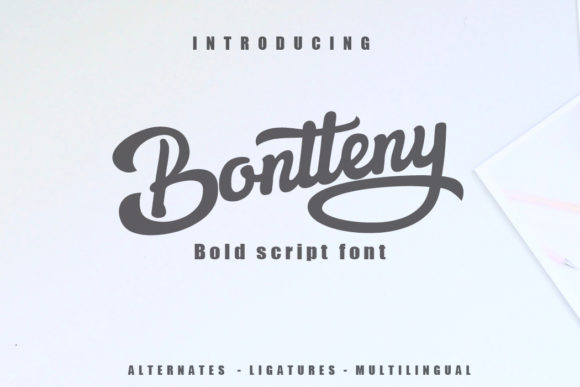 Bontteny Font Poster 1