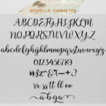 Boshella Script Font Poster 6