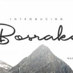 Bosrake Font Poster 1