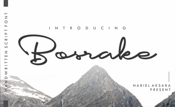 Bosrake Font