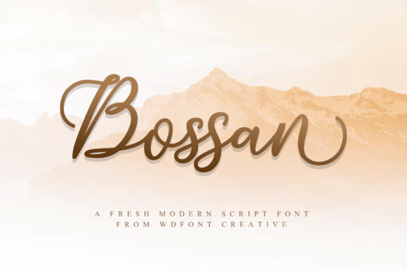 Bossan Font Poster 1