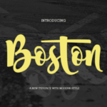 Boston Font Poster 1