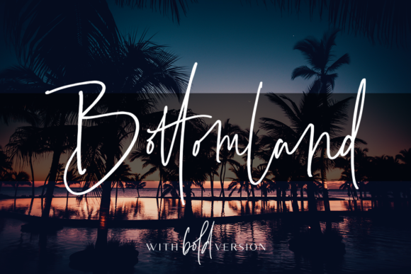 Bottomland Font Bottomland Font Poster 1