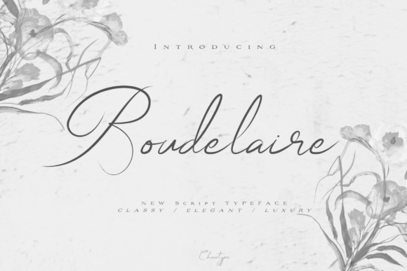 Boudelaire Font Poster 1