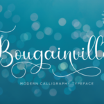 Bougainvillea Script Font Poster 1