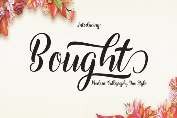 Bought Font