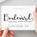 Boulevard Font Poster 1