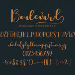 Boulevard Font Poster 7