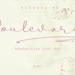 Boulevard Font Poster 1